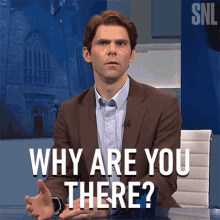 Why Are You There Mikey Day GIF - Why Are You There Mikey Day Saturday Night Live GIFs