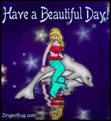 Have A Beautiful Day Glitter GIF - Have A Beautiful Day Glitter Dolphin GIFs