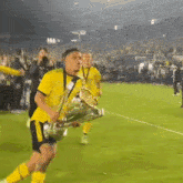 Showing The Trophy To The Crowd Columbus Crew GIF - Showing The Trophy To The Crowd Columbus Crew Major League Soccer GIFs