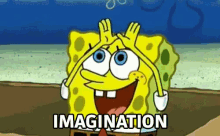 Spongebob Imagination GIF - Spongebob Imagination Rainbow GIFs