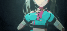 a close up of a girl wearing boxing gloves in a dark room