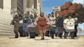 a group of people holding signs that say free r kelly