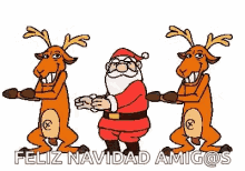 Merry Christmas Santa Claus GIF - Merry Christmas Santa Claus Reindeer GIFs