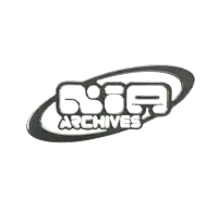 a silver logo for kae archives is shown