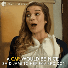 A Car Would Be Nice Alexis GIF - A Car Would Be Nice Alexis Alexis Rose GIFs