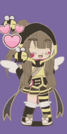 Lovely Bee GIF - Lovely Bee Rose Star Space GIFs