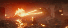Godzilla Burning Godzilla GIF