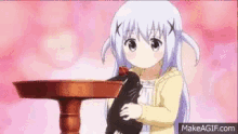 Kafuu Chino Pet GIF - Kafuu Chino Pet Anime GIFs