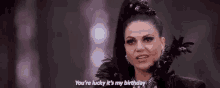 Youre Lucky Its My Birthday Evil Queen GIF - Youre Lucky Its My Birthday Evil Queen Regina Millis GIFs