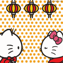 Hello Kitty Happy New Year GIF - Hello Kitty Happy New Year Fireworks GIFs