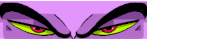 a purple background with a pair of evil eyes