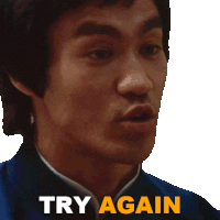 Try Again Lee Sticker - Try Again Lee Bruce Lee Stickers