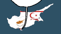 Cyprus Speechbubble Sticker - Cyprus Speechbubble Border Stickers