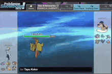 a screenshot of pokemon showdown beta shows a pokemon named tapu koko