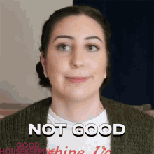Not Good Lauren De Thomasis GIF - Not Good Lauren De Thomasis Good Housekeeping GIFs