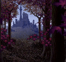 florest pixel rain castle