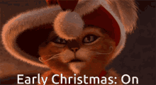Puss In Boots Christmas GIF