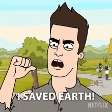 I Saved Earth Matty Mulligan GIF - I Saved Earth Matty Mulligan Mulligan GIFs