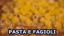 Fagioli Pasta E Fagioli Pranzo Pranzare Cibo GIF - Bean Pasta With Bean Lunch GIFs