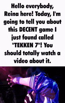 Tekken 7 Reina Mishima GIF - Tekken 7 Reina Mishima GIFs