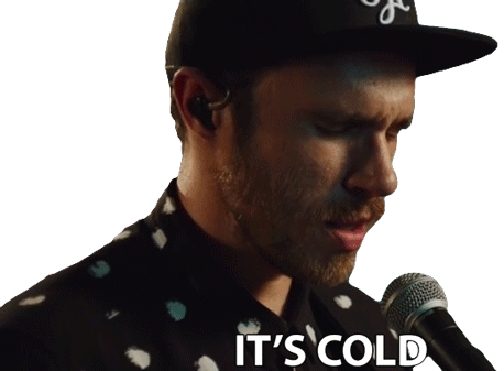 Its Cold James Vincent Mcmorrow Sticker - Its Cold James Vincent Mcmorrow Get Low Song Stickers