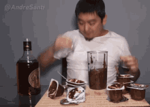 Andre Santi Head Shake GIF - Andre Santi Head Shake Chocolate GIFs