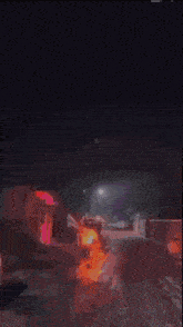 a blurry picture of a light coming out of the bottom right corner