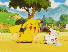 pokemon pikachu togepi crying funny face