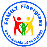 Family Fiberglass Fiberglass Sticker - Family Fiberglass Fiberglass မိသားစုဖိုက်ဘာဂလပ်စ် Stickers