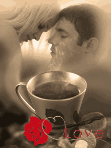 Coffee Kiss GIF - Coffee Kiss Love GIFs