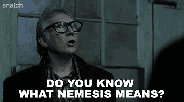 Do You Know What Nemesis Means Brick Top GIF - Do You Know What Nemesis Means Brick Top Snatch GIFs