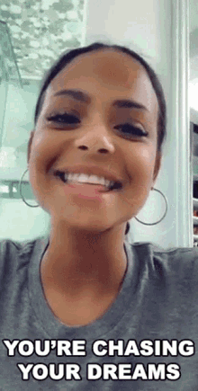 Youre Chasing Your Dreams Christina Milian GIF - Youre Chasing Your Dreams Christina Milian Cameo GIFs