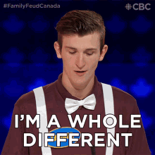 Im A Whole Different People Tanner GIF - Im A Whole Different People Tanner Family Feud Canada GIFs