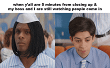 My Boss And I Are Still Watching People Come In Ed GIF - My Boss And I Are Still Watching People Come In Ed Kel Mitchell GIFs
