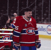 a hockey player with the number 15 on his shirt