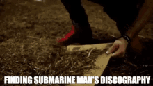 submarine man rhino noah boat dirt garbage