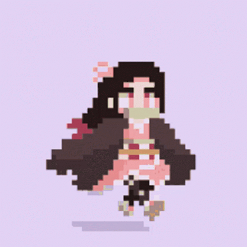 ArtStation  Witch Anime Girl Pixel Art from my game