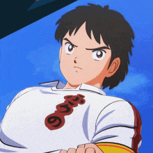 a cartoon character with a shirt that says ' s ' on it