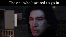 the one who 's scared to go in is a man in a black hoodie