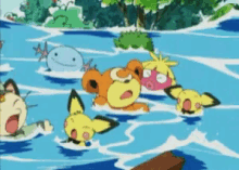 Wooper Go With The Flow GIF - Wooper Go With The Flow Pokemon GIFs