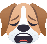 Weary Dog Sticker - Weary Dog Joypixels Stickers