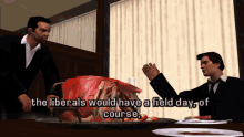 gta grand theft auto gta lcs gta one liners the liberals would have a field day of course
