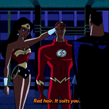 dcau justice league cartoon red hair it suits you ginger