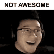Markiplier Not Awesome GIF - Markiplier Not Awesome Reaction GIFs
