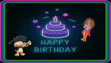 Happy Birthday Cake GIF - Happy Birthday Cake Change Color GIFs