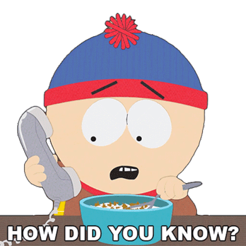 How Did You Know Stan Marsh Sticker - How Did You Know Stan Marsh South Park Stickers