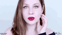 Lillee Jean Mind Over Beaute GIF - Lillee Jean Mind Over Beaute Red Lips GIFs