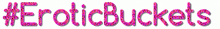 the word eroticbuckets is written in purple letters on a white background