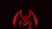 a logo for the wrexham red dragons with a red dragon on it