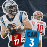 Carolina Panthers (3) Vs. San Francisco 49ers (17) Half-time Break GIF - Nfl National Football League Football League GIFs
